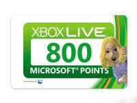 Microsoft Xbox 360 Live 800 Points, ES (56P-00202)